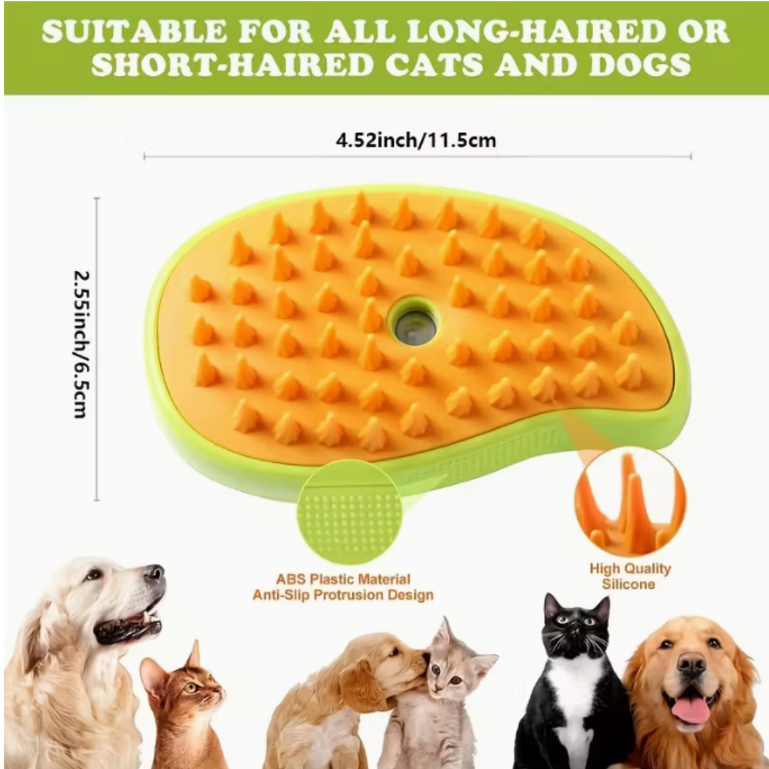 Cepillo de vapor para mascota 3 en 1