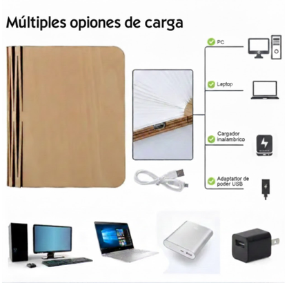 Libro/Lámpara LED